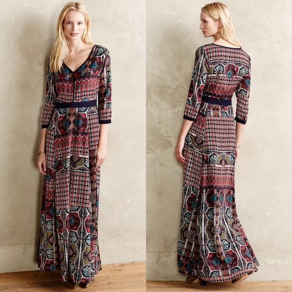 Anthropologie Dresses & Skirts - Anthropologie Chloe Oliver Patchwork Maxi Dress